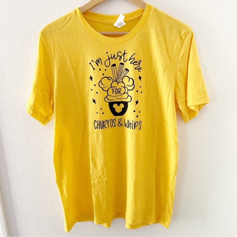 SOLD - Disney Churros & Dole Whip Yellow T-Shirt Large